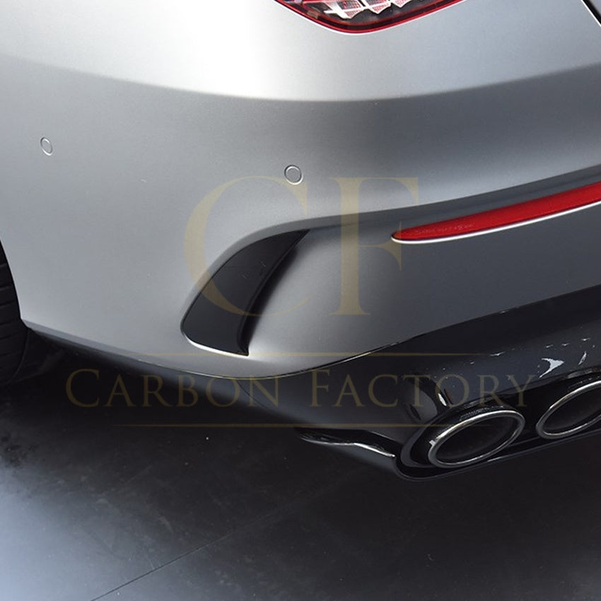 Gloss Black Rear Canards for Mercedes Benz W118 CLA AMG 19-23