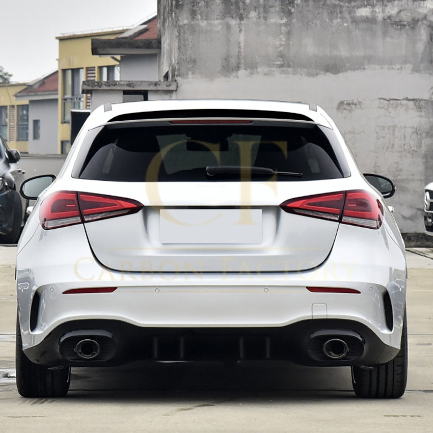 V Style Gloss Black Boot Spoiler for Mercedes Benz W177 A Class Hatchback 18-25 - Carbon Factory