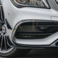 Gloss Black Front Canards Set for Mercedes Benz W117 CLA AMG 16-19