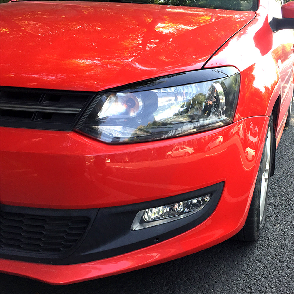 Gloss Black Headlight Trims for VW Polo MK5 10-17