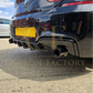 Gloss Black Diffuser & Exhaust tips for BMW F06 F12 F13 BMW 6 Series 640D - Carbon Factory