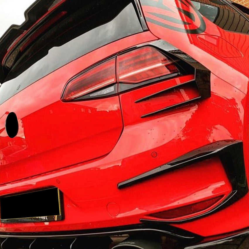 V1 Gloss Black Rear Light Trims for VW Golf MK7 13-16