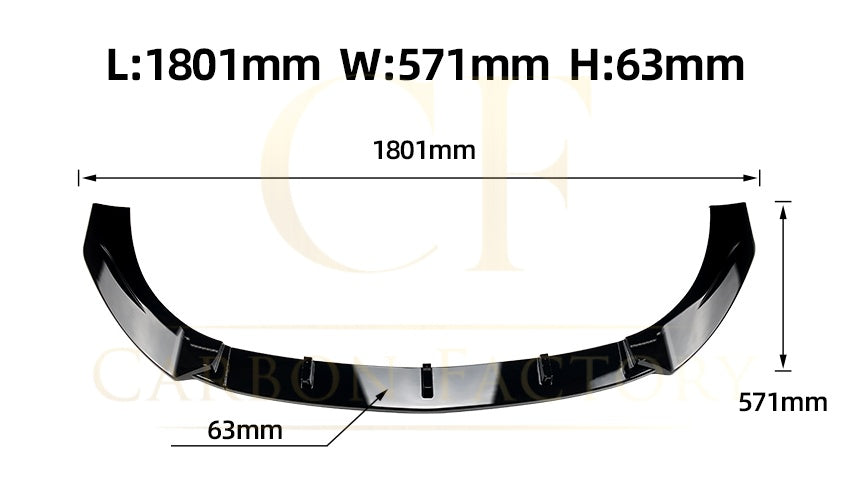 AMG Style Gloss Black Front Splitter for Mercedes Benz W118 CLA45 19-23 - Carbon Factory