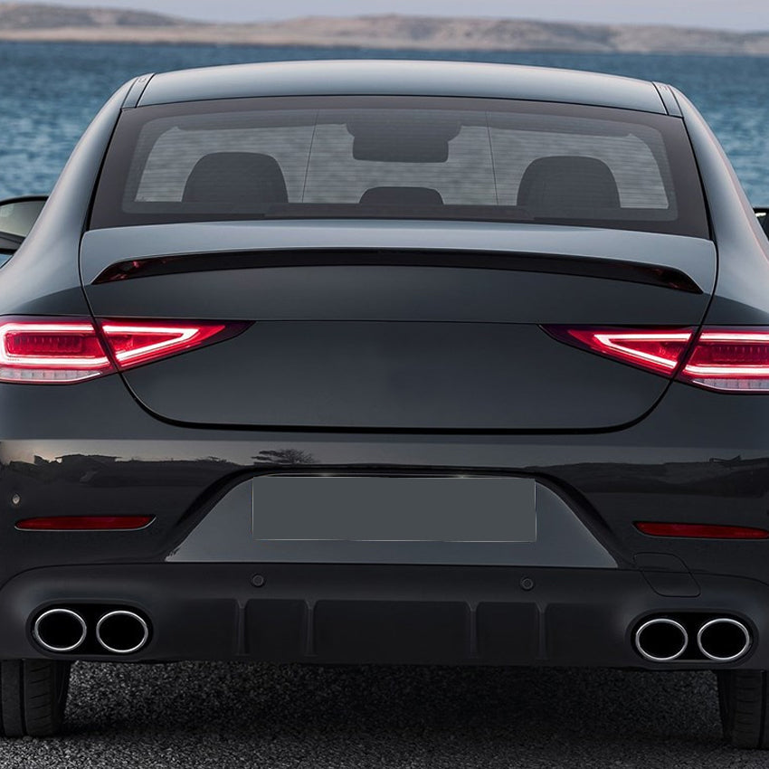 A Style Gloss Black Boot Spoiler for Mercedes Benz C257 CLS 19-23