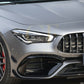 Gloss Black Front Canards Set for Mercedes Benz W118 CLA AMG 19-23