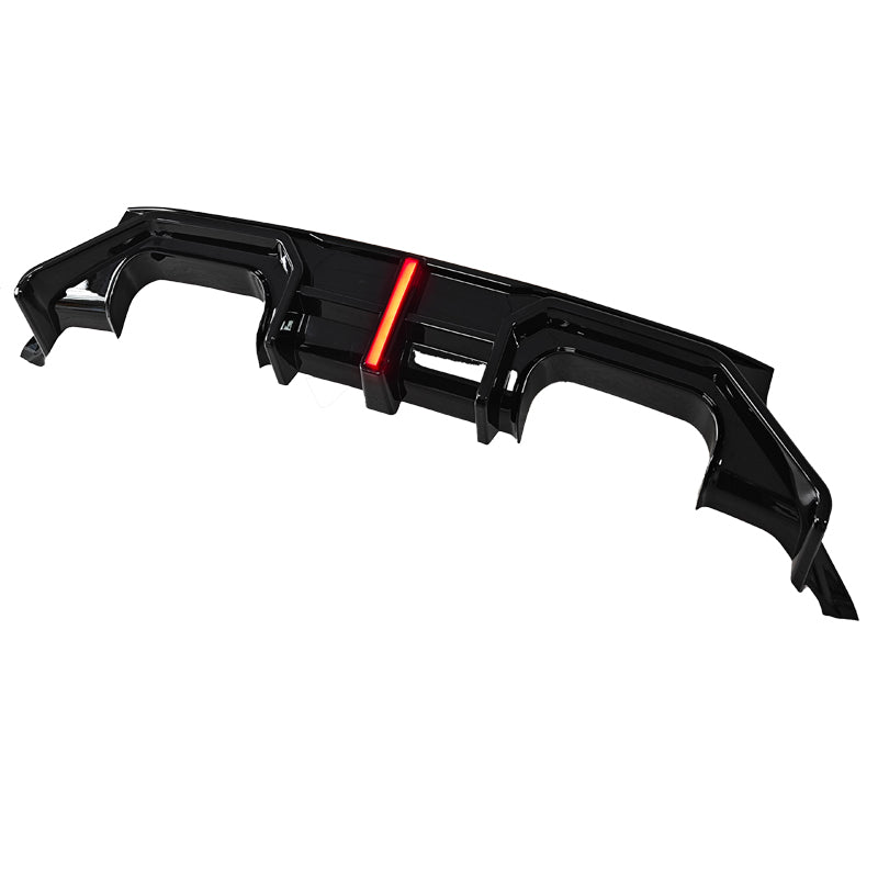 LED Style Gloss Black Rear Diffuser for BMW G87 M2 23-Present