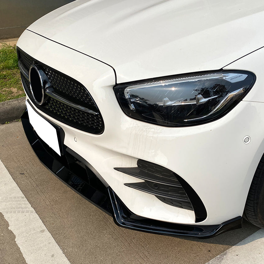 AMG Style Gloss Black Front Splitter for Mercedes Benz W213 C238 E Class AMG 21-23 - Carbon Factory