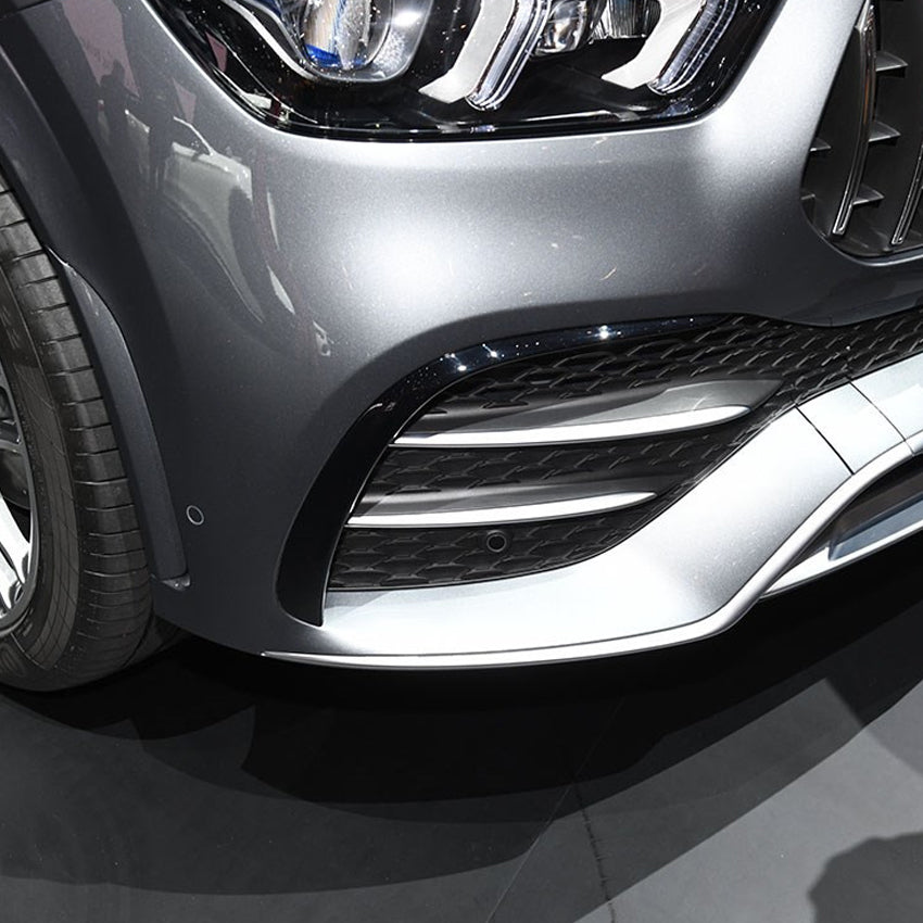 Gloss Black Front Canards for Mercedes Benz W167 C167 GLE 19-23