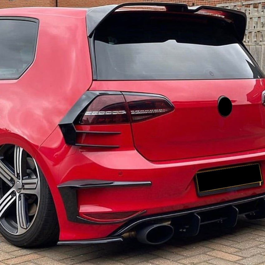 V1 Gloss Black Rear Light Trims for VW Golf MK7 13-16