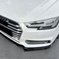 V Style Gloss Black Front Splitter for Audi A4 B9 S Line & S4 15-19
