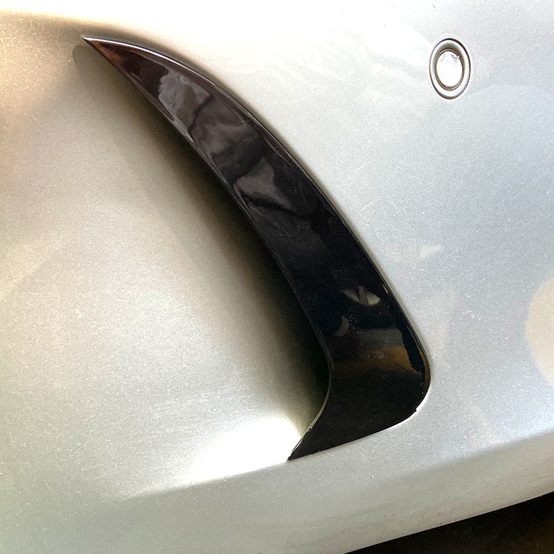 Gloss Black Rear Canards for Mercedes Benz C218 CLS 15-18