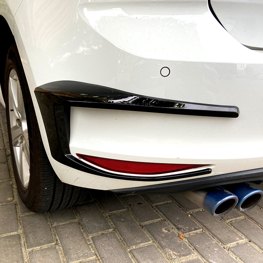 V1 Gloss Black Rear Canards for VW Golf MK7 13-16
