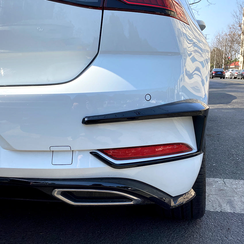 V1 Gloss Black Rear Canards for VW Golf MK7.5 17-20