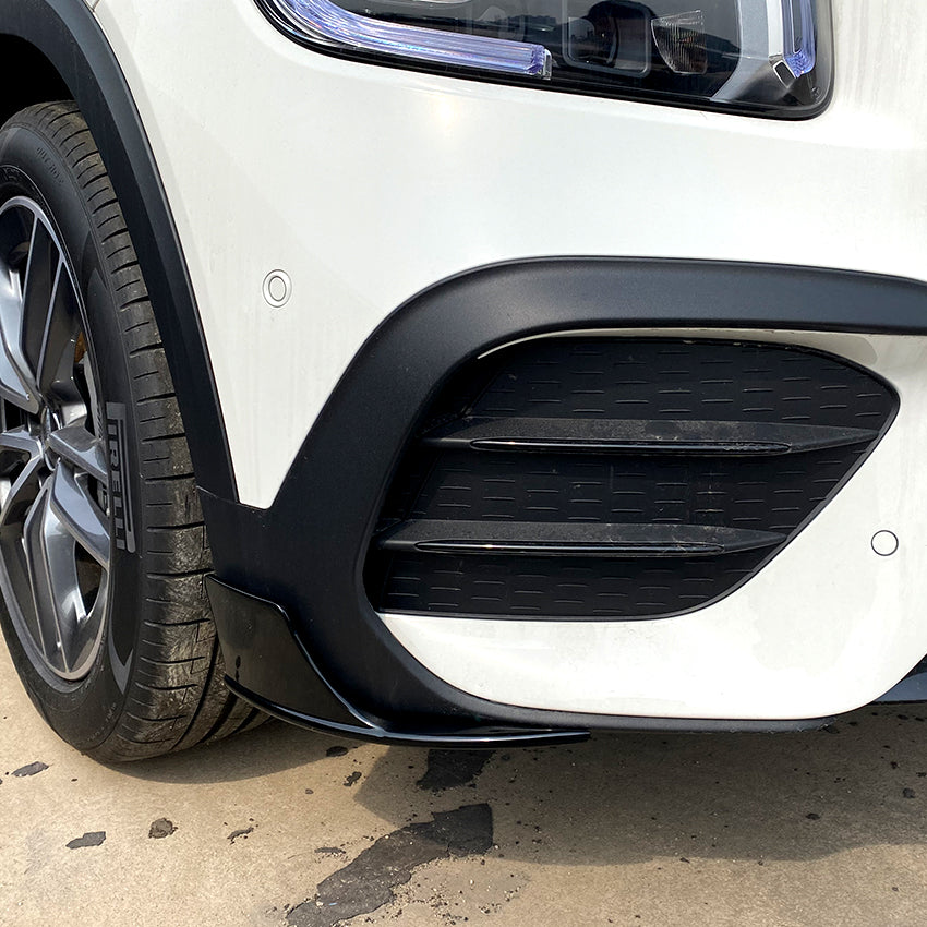 Gloss Black Front Bumper Trims for Mercedes Benz X247 GLB AMG 19-23
