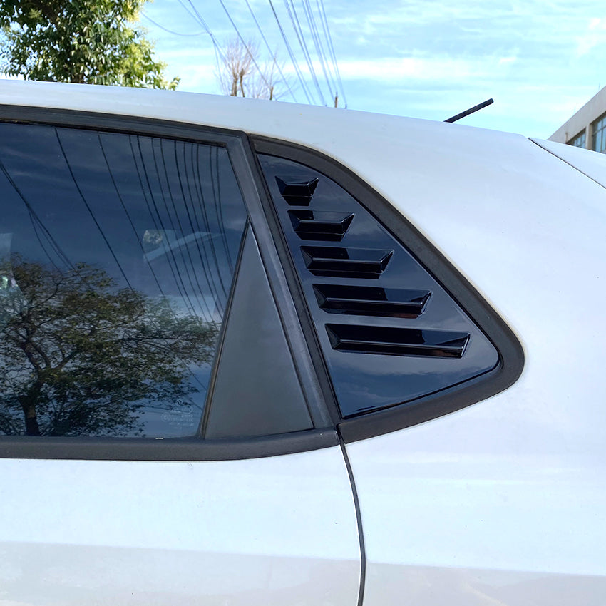 Gloss Black Window Louvers for VW Polo MK5 10-17