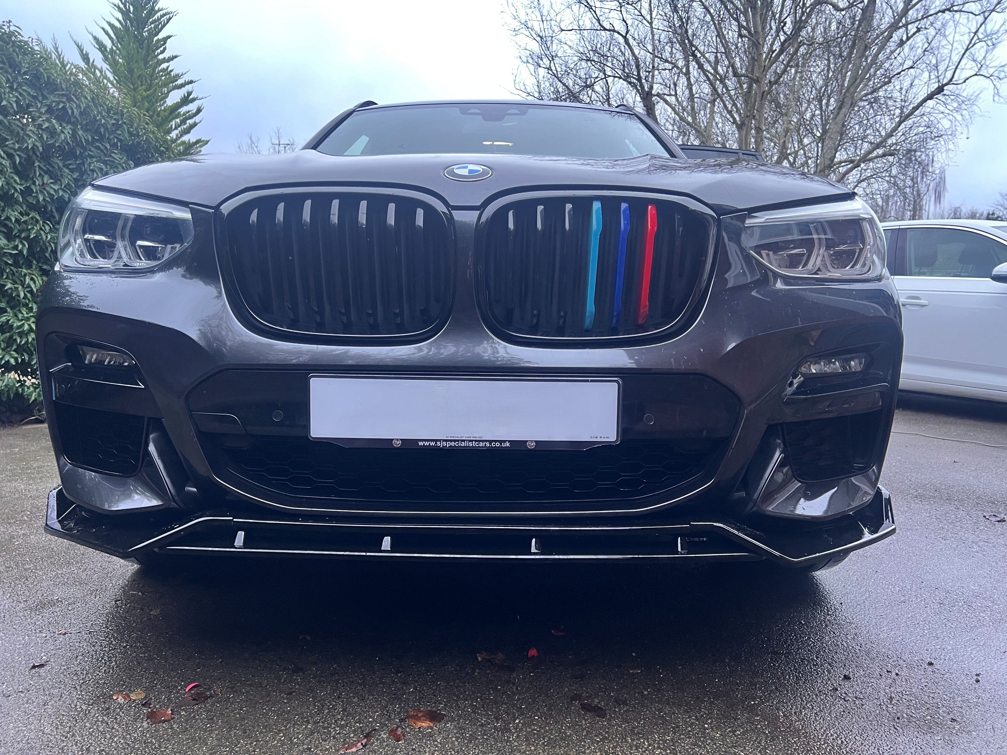 MP Style Gloss Black Front Splitter for BMW G01 X3 G02 X4 Pre-LCI 18-21 - Carbon Factory