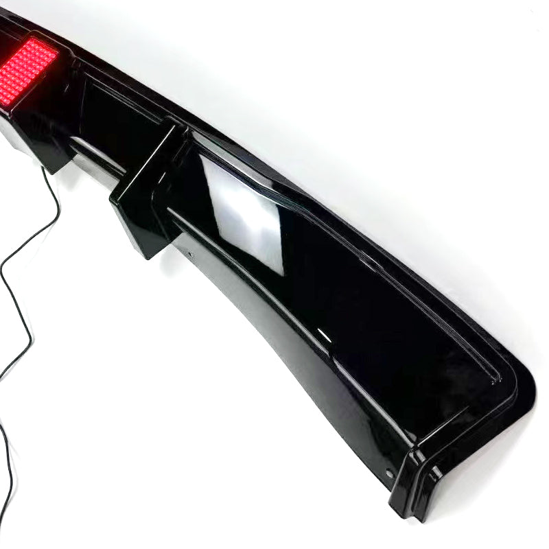LED 1 Gloss Black Rear Diffuser Single Exhaust for BMW F30 F31 3 Series Standard model 12-19