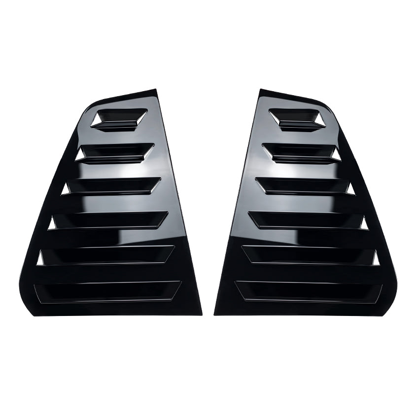Gloss Black Window Louvers for VW Golf MK7 MK7.5 14-20