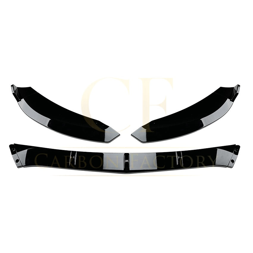 V Style Gloss Black Front Splitter for Mercedes Benz W205 C Class 15-18 - Carbon Factory