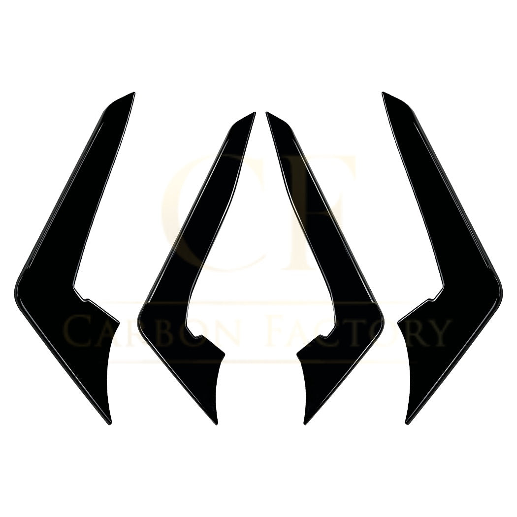 Gloss Black Front Canards for Audi B9 A5 S Line & S5 17-20