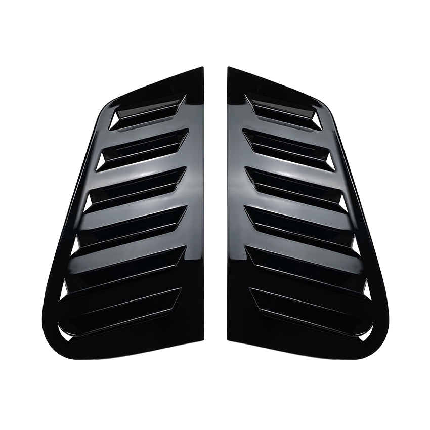 Gloss Black Window Louvers for VW Polo MK4 05-09