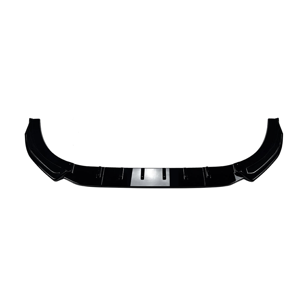 V Style Gloss Black Front Splitter for VW Golf MK8.5 GTI & R Line 24-26