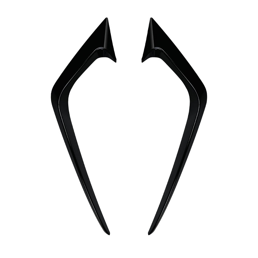 Gloss Black Front Canards for Ford Fiesta ST B299 MK7.5 13-17
