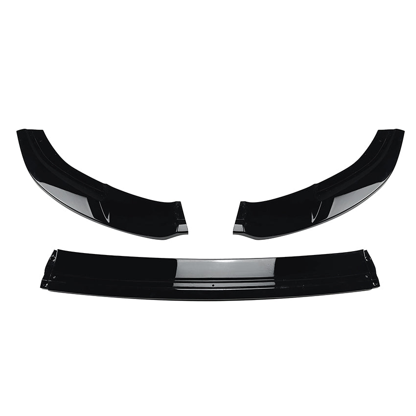 V1 Style Gloss Black Front Splitter for VW Golf MK7 GTI & R Line 13-16