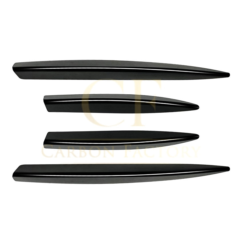 Gloss Black Front Bumper Side Grille Trims for Mercedes Benz W177 A Class AMG & A35 23-25 - Carbon Factory