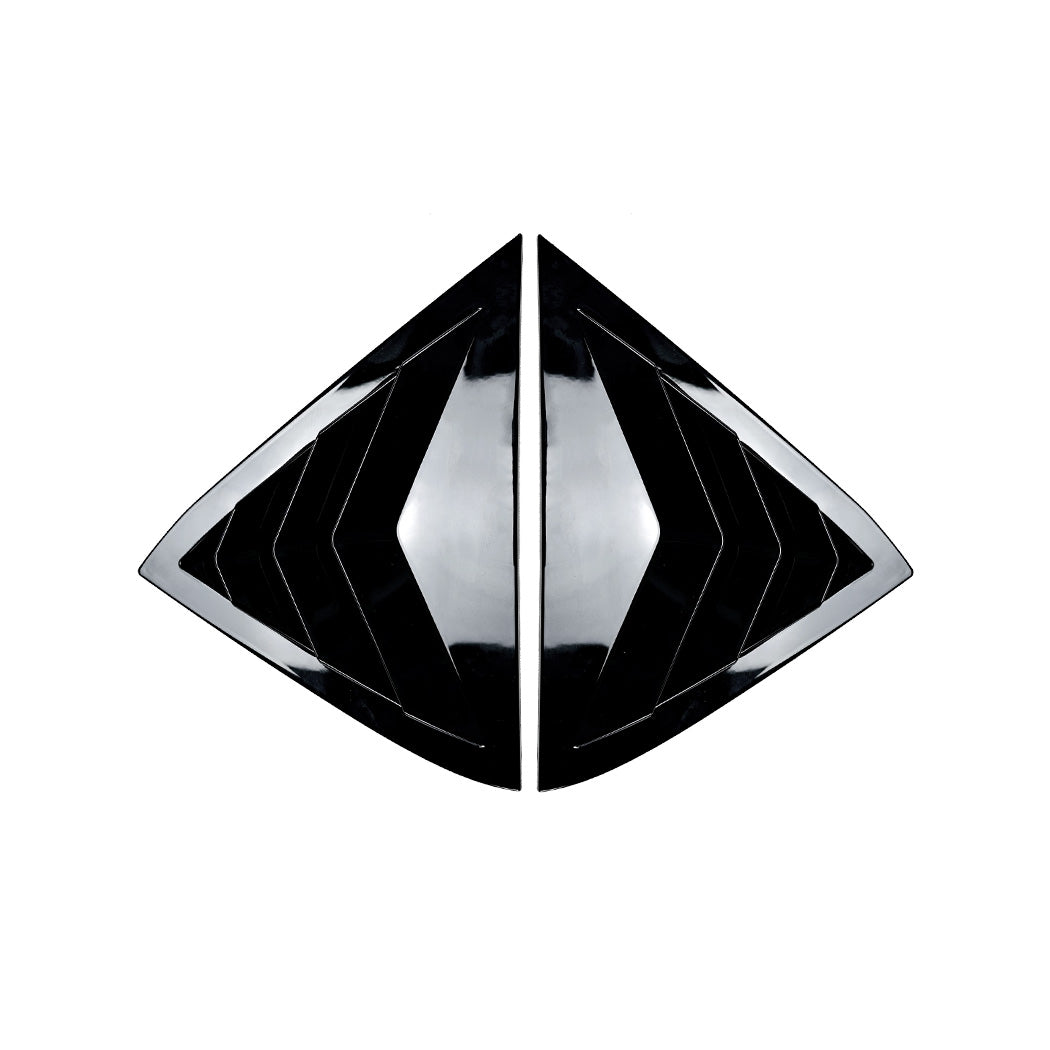 Gloss Black Window Louver Vents for Ford Fiesta B299 MK7 MK7.5 08-17
