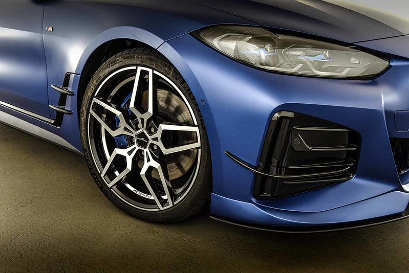 AC Schnitzer front splitter for BMW i4 with M aerodynamic package and AC Schnitzer front spoiler elements (5111326330)