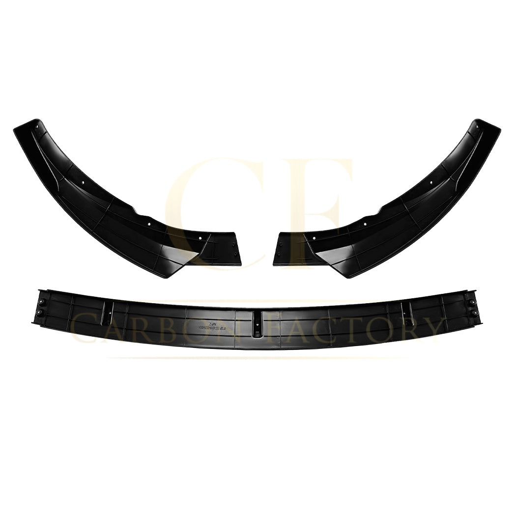 AMG Style Gloss Black Front Splitter for Mercedes Benz W205 C Class AMG 19-21 - Carbon Factory