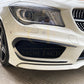 Gloss Black Front Canards (bottom) for Mercedes Benz W117 CLA AMG 13-15