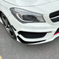 Gloss Black Front Canards set for Mercedes Benz W117 CLA AMG 13-15