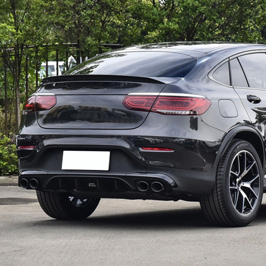 A Style Gloss Black Boot Spoiler for Mercedes Benz C253 GLC Coupe 16-22