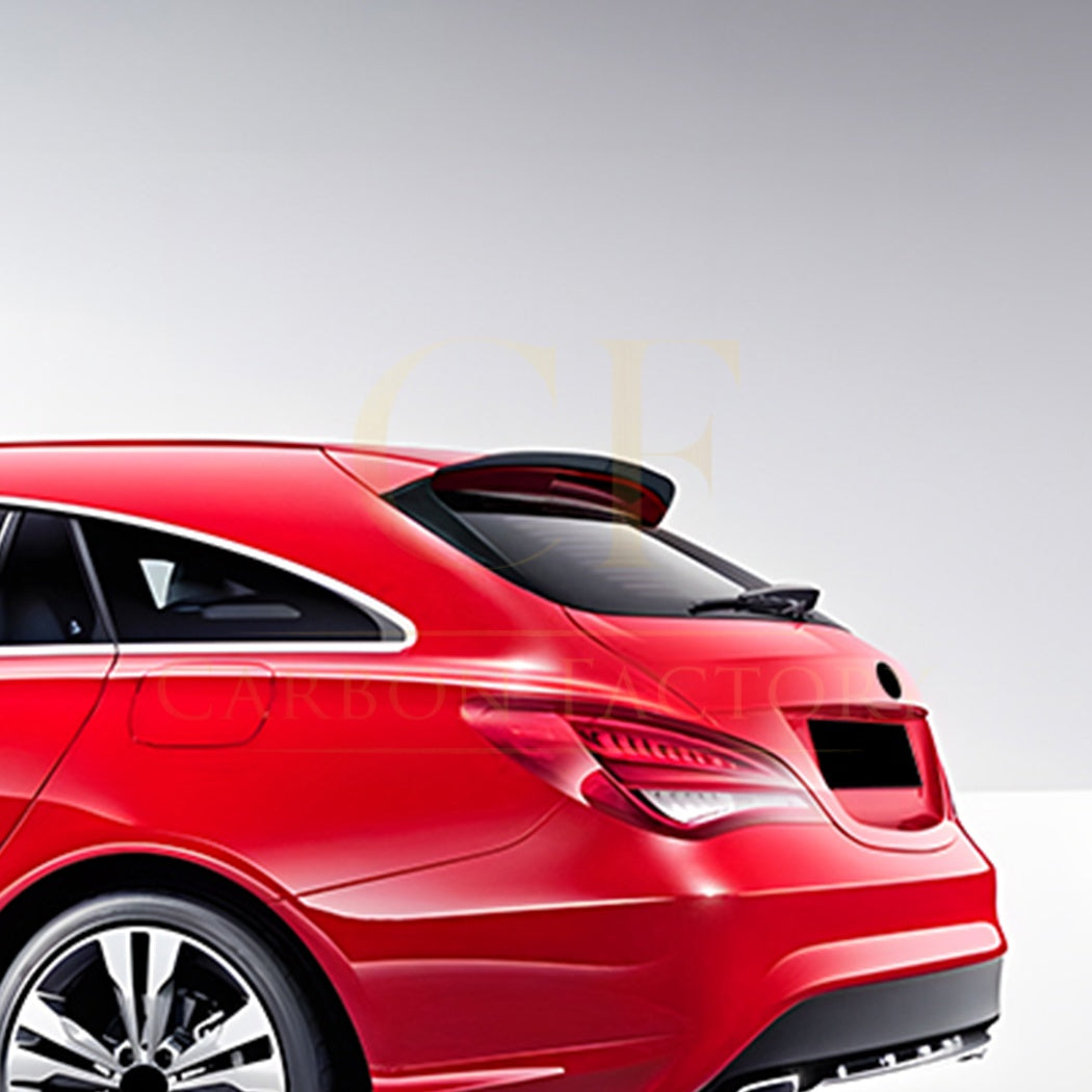 Gloss Black Roof Spoiler for Mercedes Benz W117 CLA Estate 13-19 - Carbon Factory
