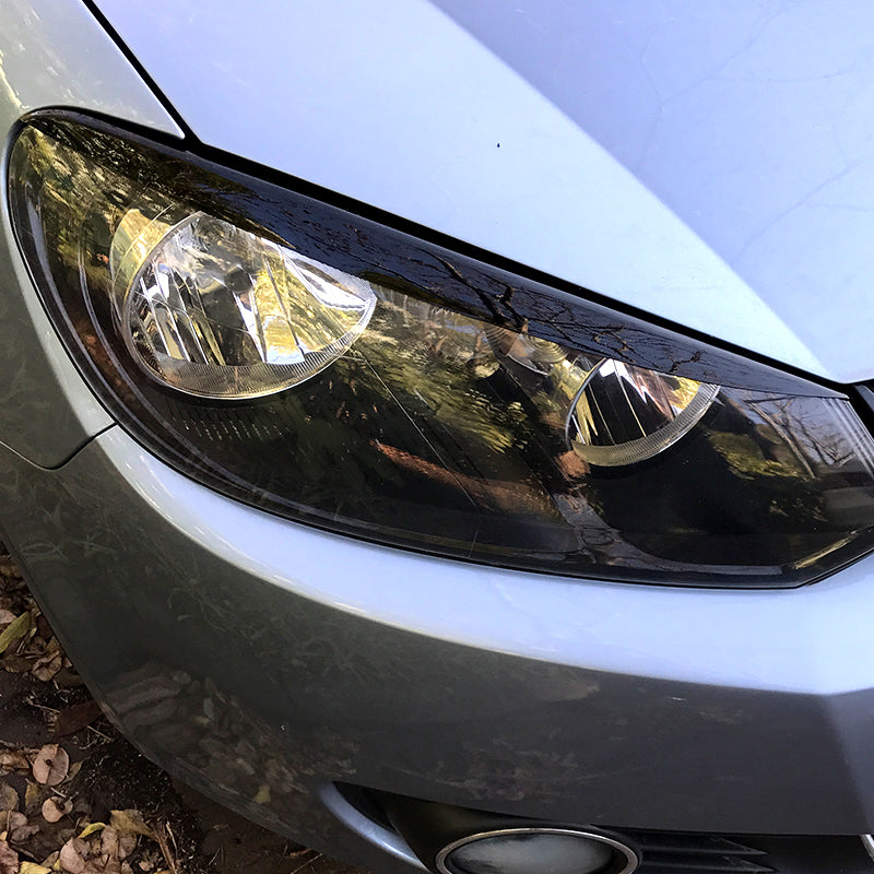 Gloss Black Headlight Trims for VW Golf MK6 08-12