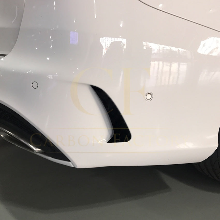 Gloss Black Rear Bumper Trims for Mercedes Benz W205 C Class Estate 15-21