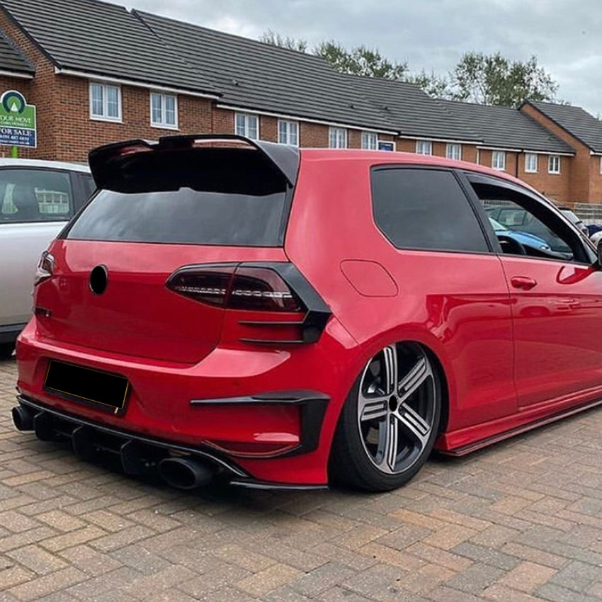 V1 Gloss Black Rear Light Trims for VW Golf MK7 13-16