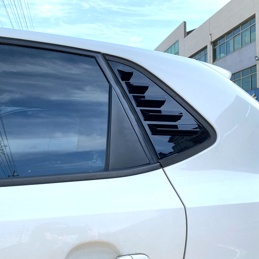 Gloss Black Window Louvers for VW Polo MK5 10-17