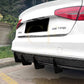 PSM Style Gloss Black Rear Diffuser for Audi B8.5 A4 S Line 13-15