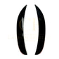 Gloss Black Front Canards (Short) for Mercedes Benz W205 C Class 19-21