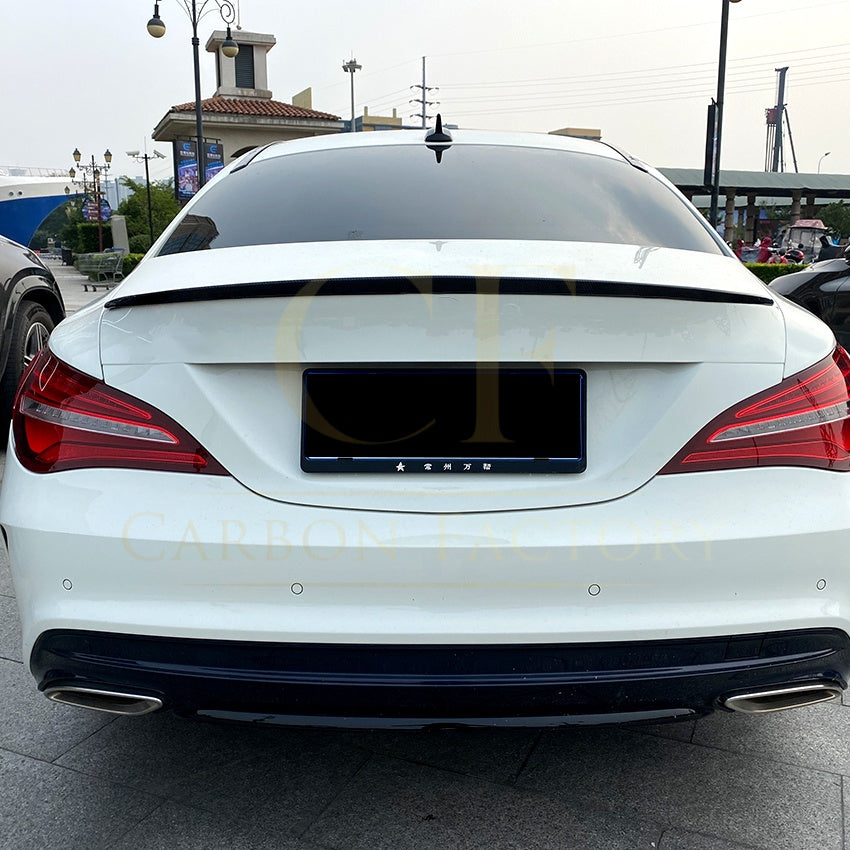 AMG Style Gloss Black Boot Spoiler for Mercedes Benz W117 CLA 13-19 - Carbon Factory
