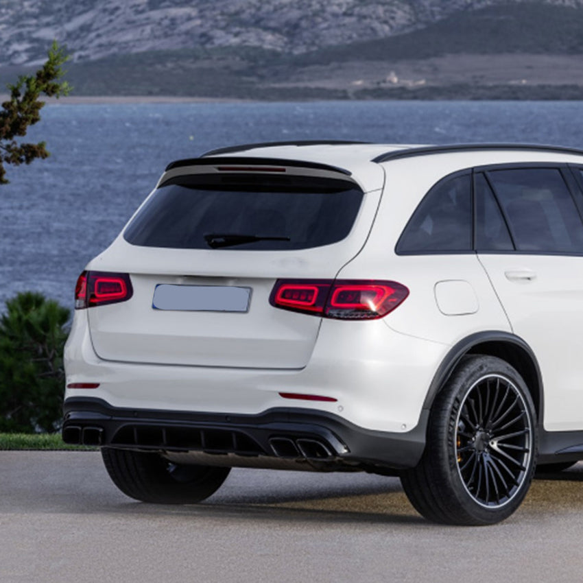 A Style Gloss Black Roof Spoiler for Mercedes Benz X253 GLC 15-22