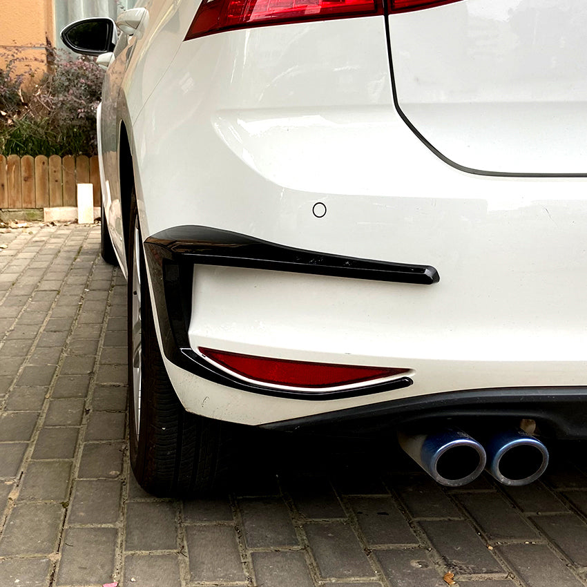 V1 Gloss Black Rear Canards for VW Golf MK7 13-16