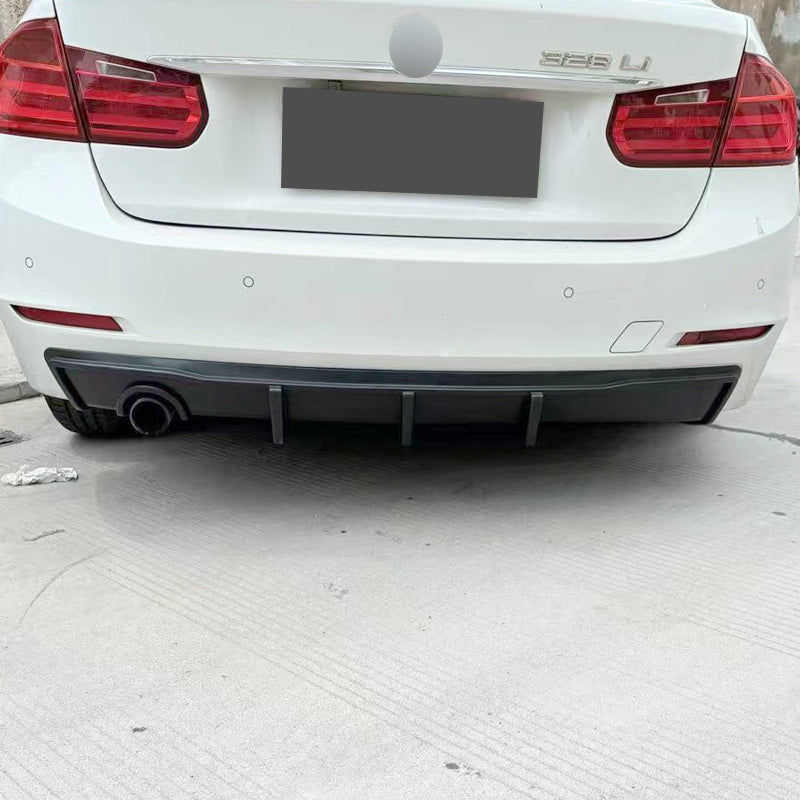 Gloss Black Rear Diffuser Single Exhaust for BMW F30 F31 3 Series Standard model 12-19