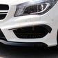 Gloss Black Front Canards (top) for Mercedes Benz W117 CLA AMG 13-15