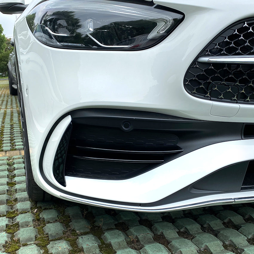 Gloss Black Front Grille Trims for Mercedes Benz W206 C Class 22-Present - Carbon Factory
