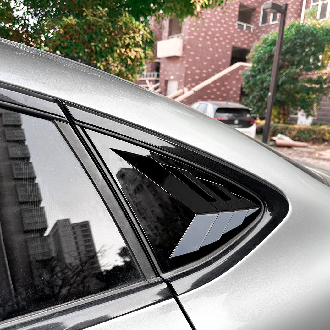Gloss Black Window Louvers for Mercedes Benz X253 C253 GLC 15-22