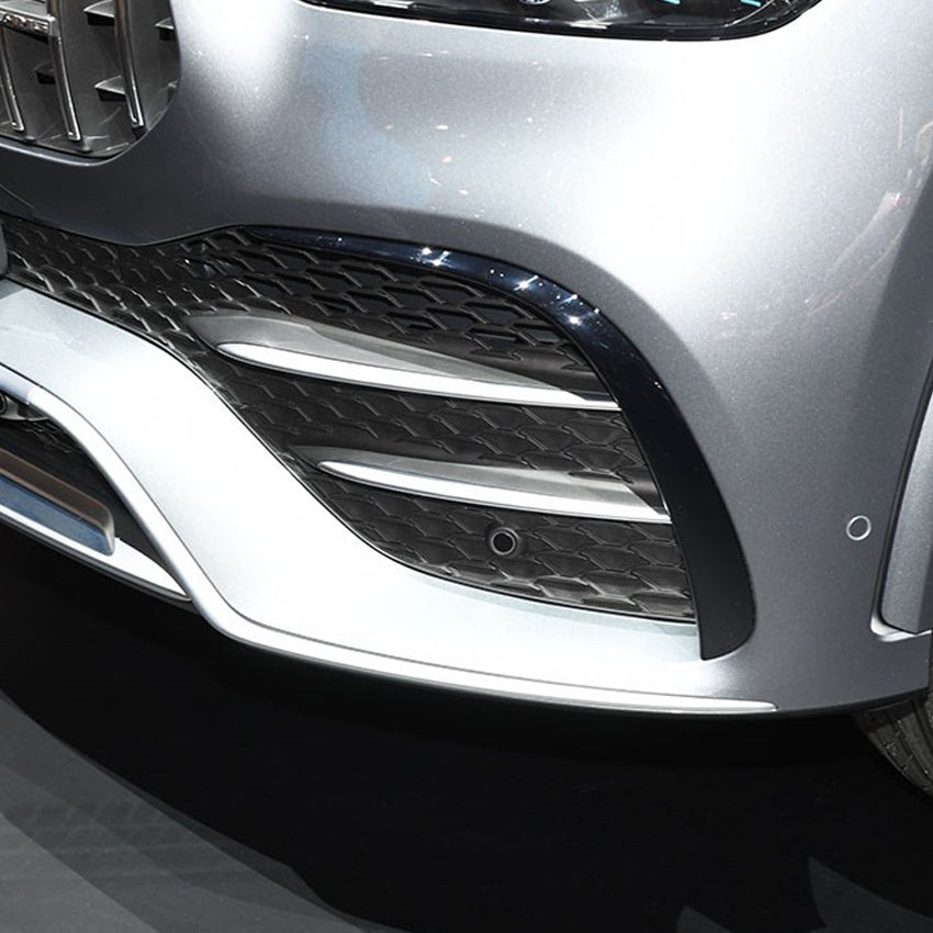 Gloss Black Front Canards for Mercedes Benz W167 C167 GLE 19-23